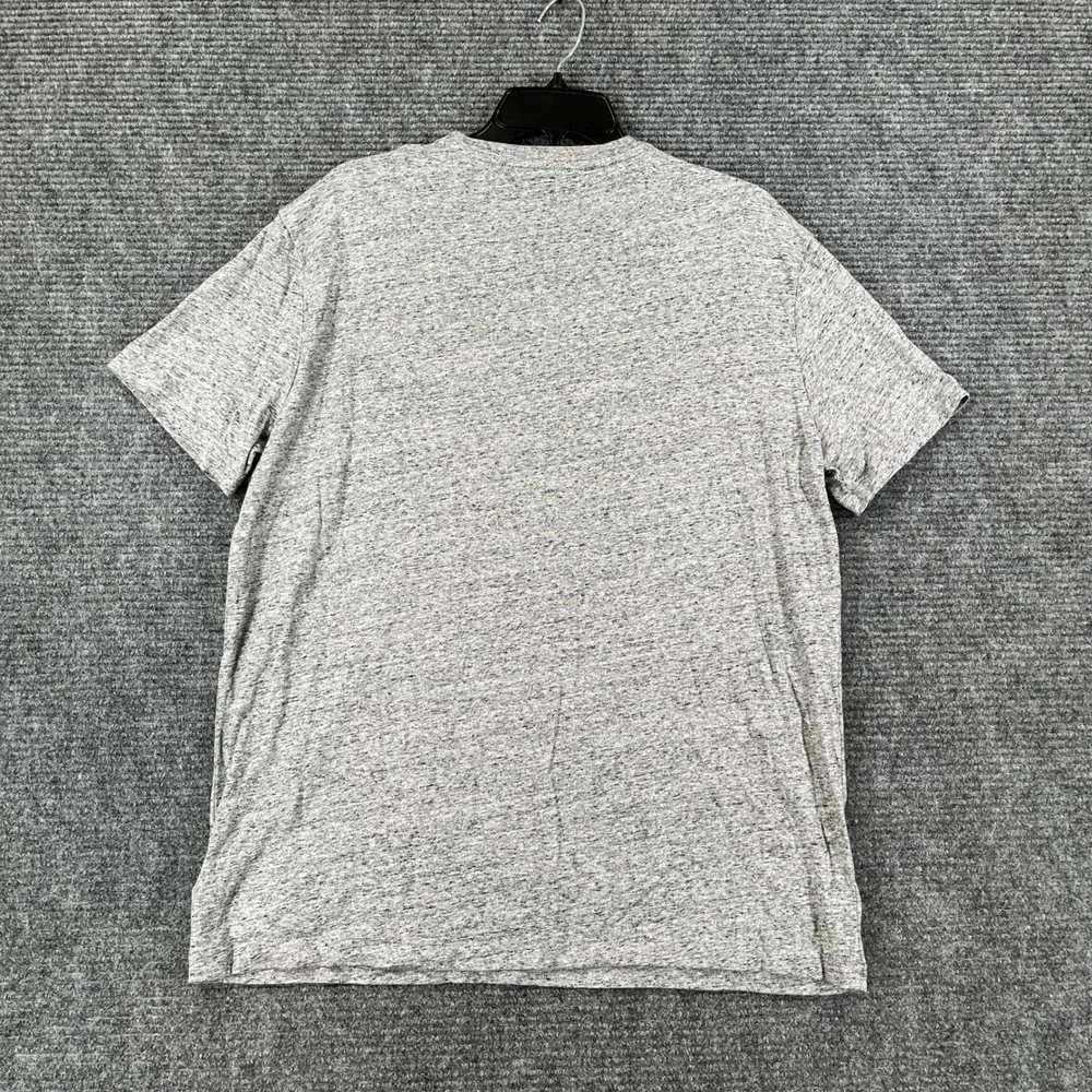 Polo Ralph Lauren T-Shirt Mens L Grey Heather Marl Pony Logo Casual Essential